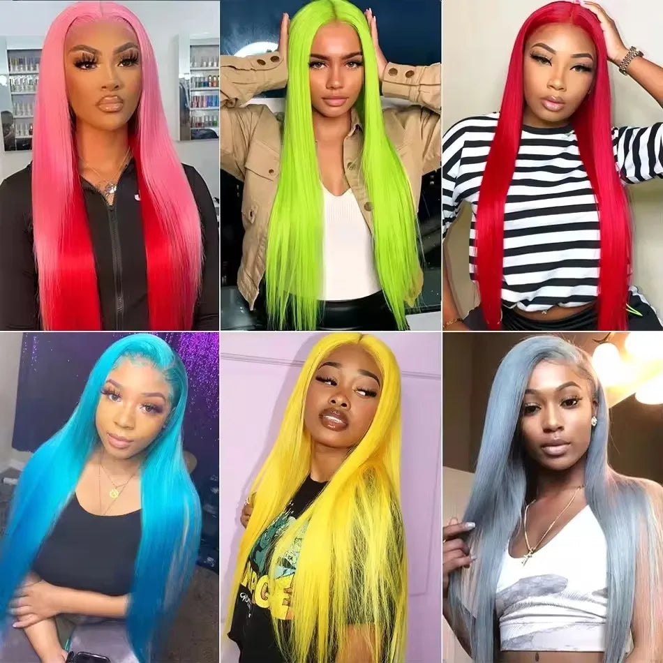 40 Inch 613 Hd Lace Frontal Wig 13x6 13x4 Blonde Straight Brazilian