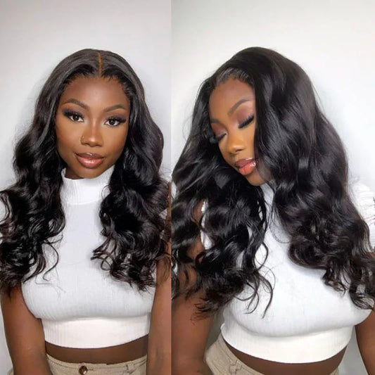 Ocean Wave Wig Wear And Go Wig Glueless Body Wave Human Hair Wigs 6x4 Lace Front