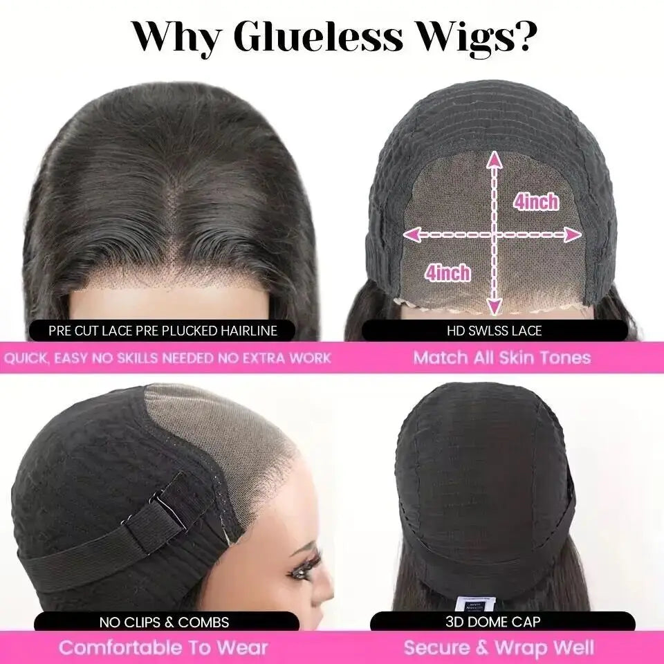 Loose Deep Wave Lace Front Wig Wear And Go Transparent